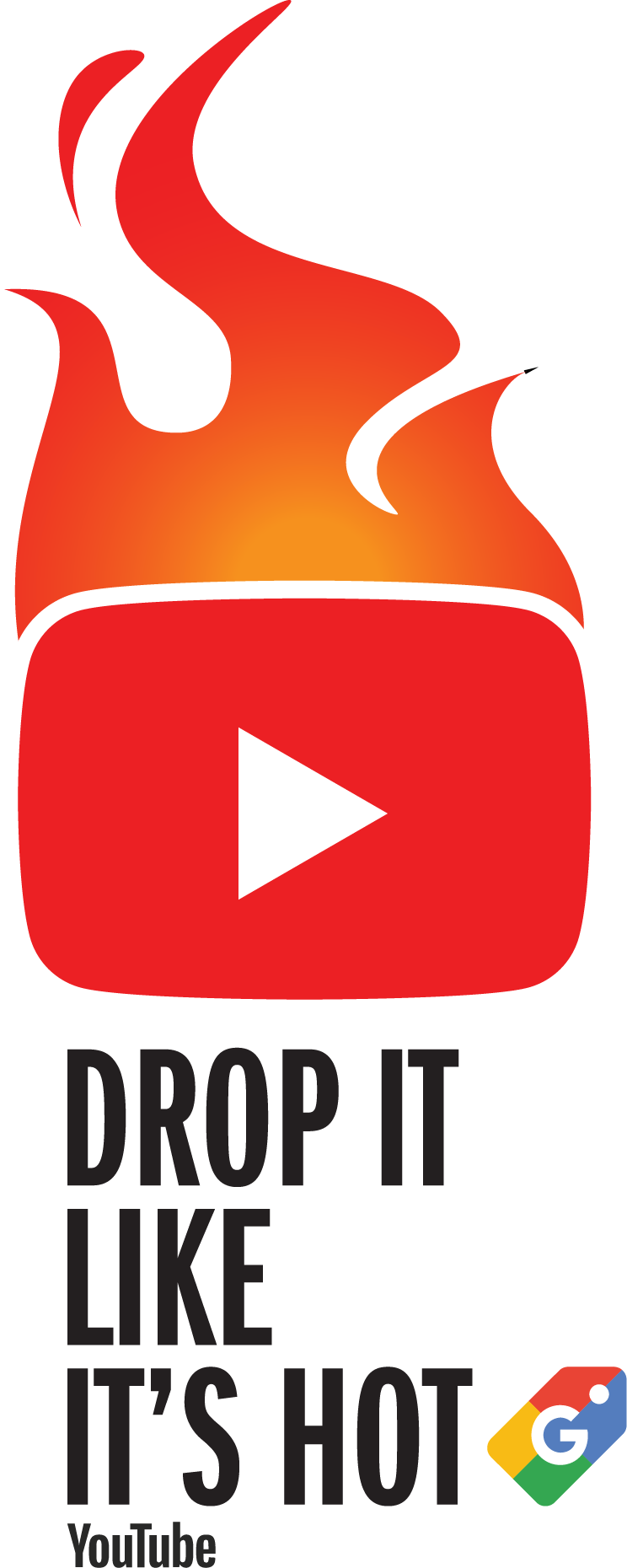 Drop it like it's hot sticker!